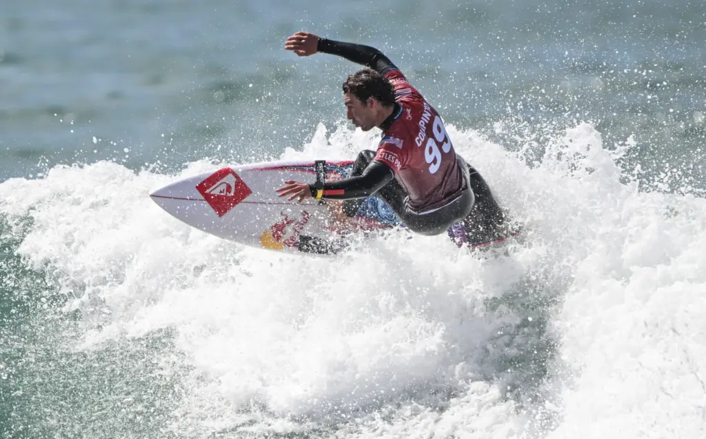 Griffin Colapinto competes in round 2 of the Trestles Pro...