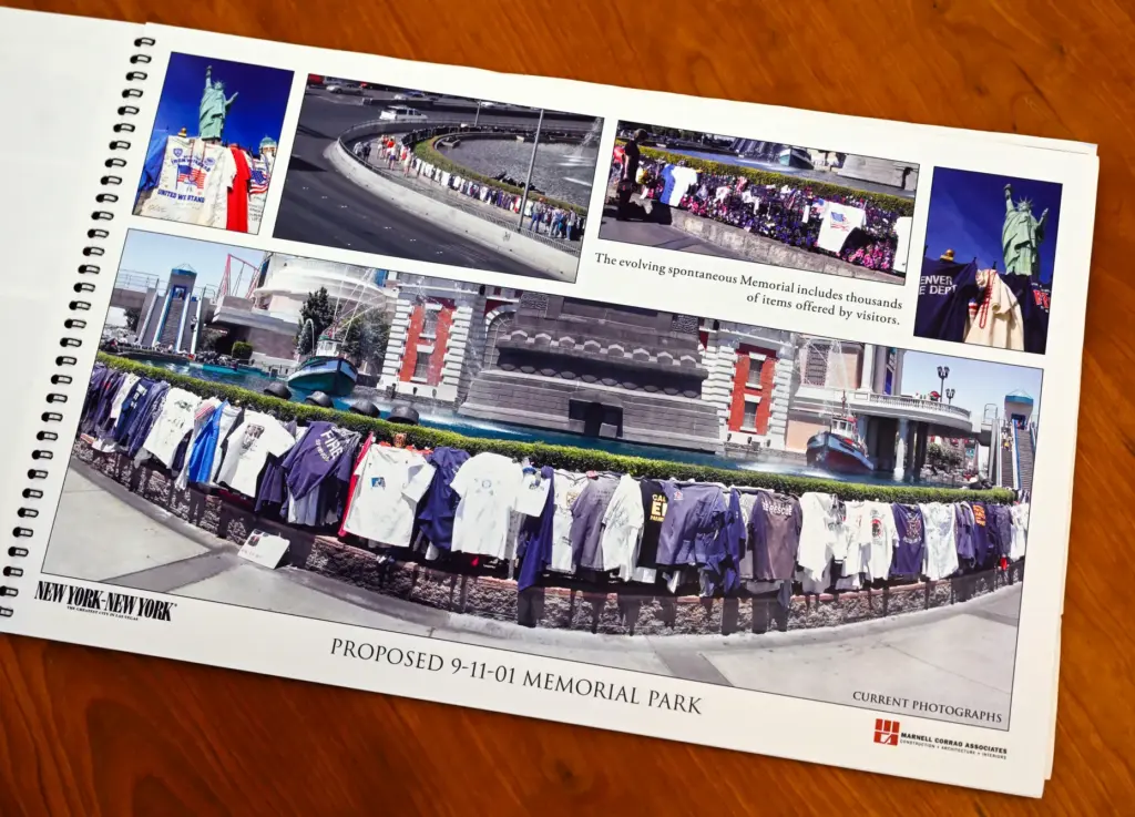 Pictures in a book about a proposed memorial park that...