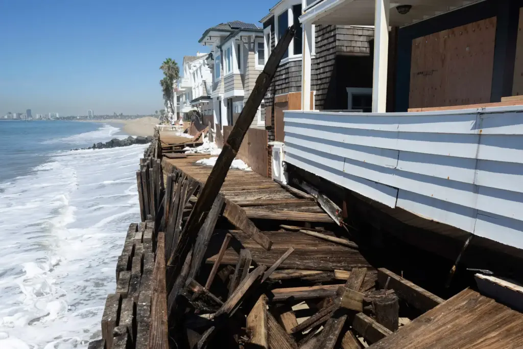 The Long Beach Peninsulaâs battered historic boardwalk on Wednesday, September...
