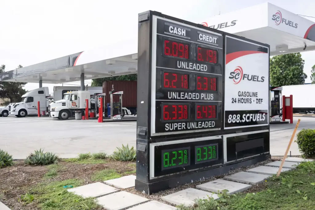 SC Fuels offers diesel for $8.23 per gallon in Anaheim...