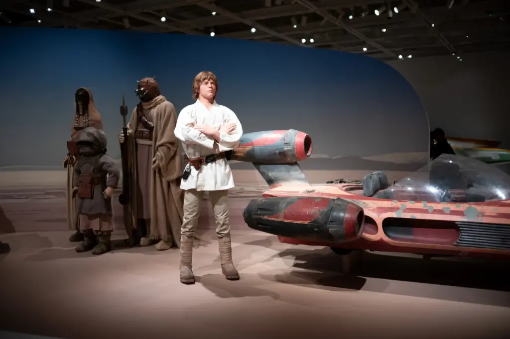 Star Wars gallery in the Lucas Museum of Narrative Art....