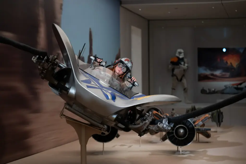 Star Wars gallery in the Lucas Museum of Narrative Art....