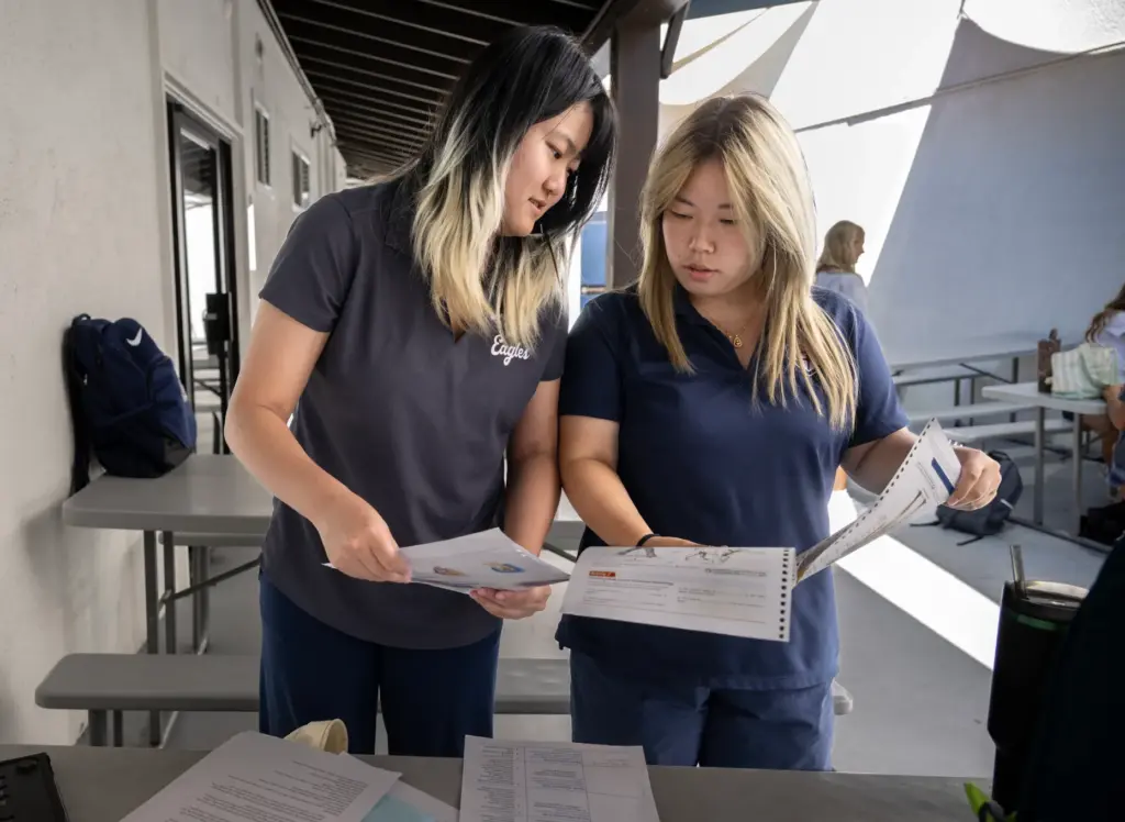 Capistrano Valley Christian Schools international students from China, Haley Li,...