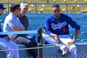 Dodgers reliever Edwin Diaz’s postseason status in doubt after poor rehab results