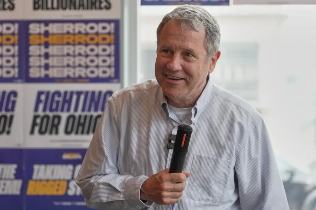 FILE – Democratic Ohio Senate candidate Sherrod Brown, a former...