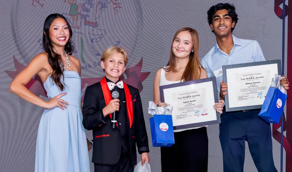 The Festival of Children Foundation presented the KARA Award to...