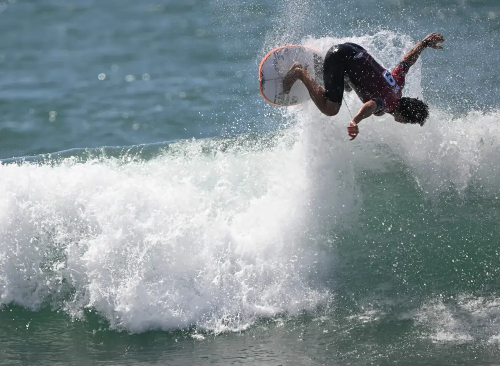 Yago Dora competes in round 2 of the Trestles Pro...