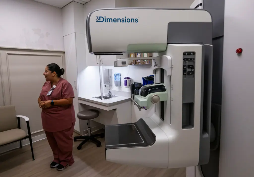 Mammography Technician Michelle Watts talks about services in the Breast...
