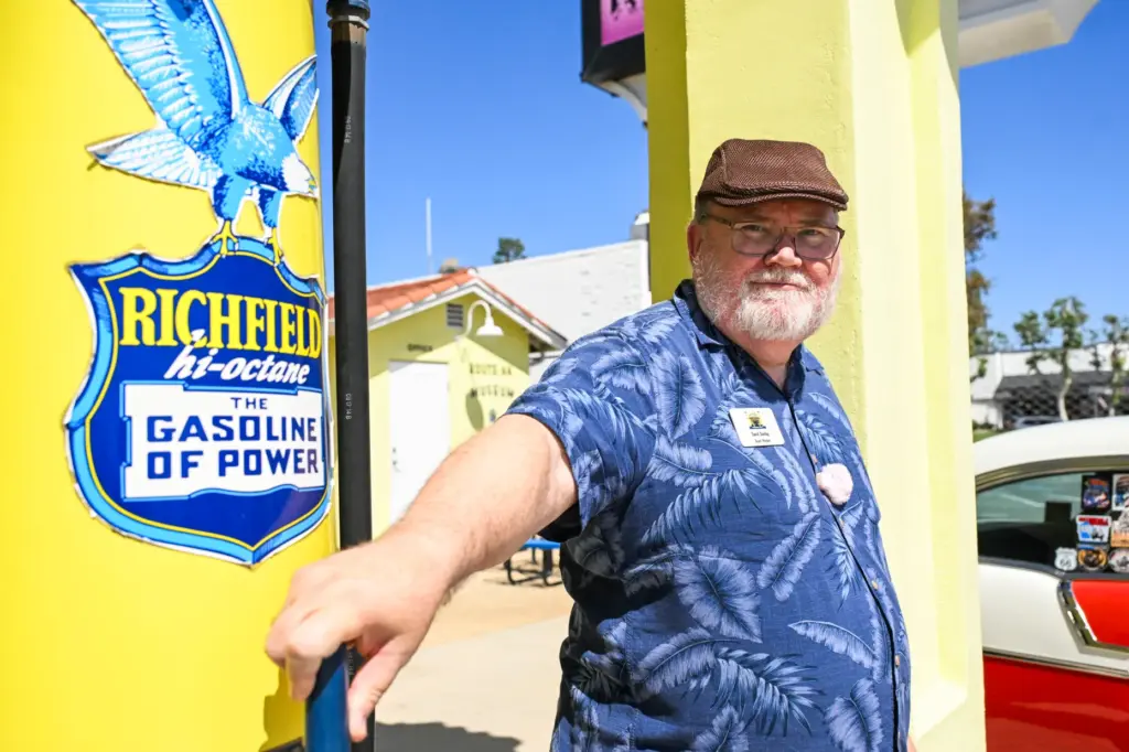 David Dunlap a board member at the Cucamonga Service Station,...