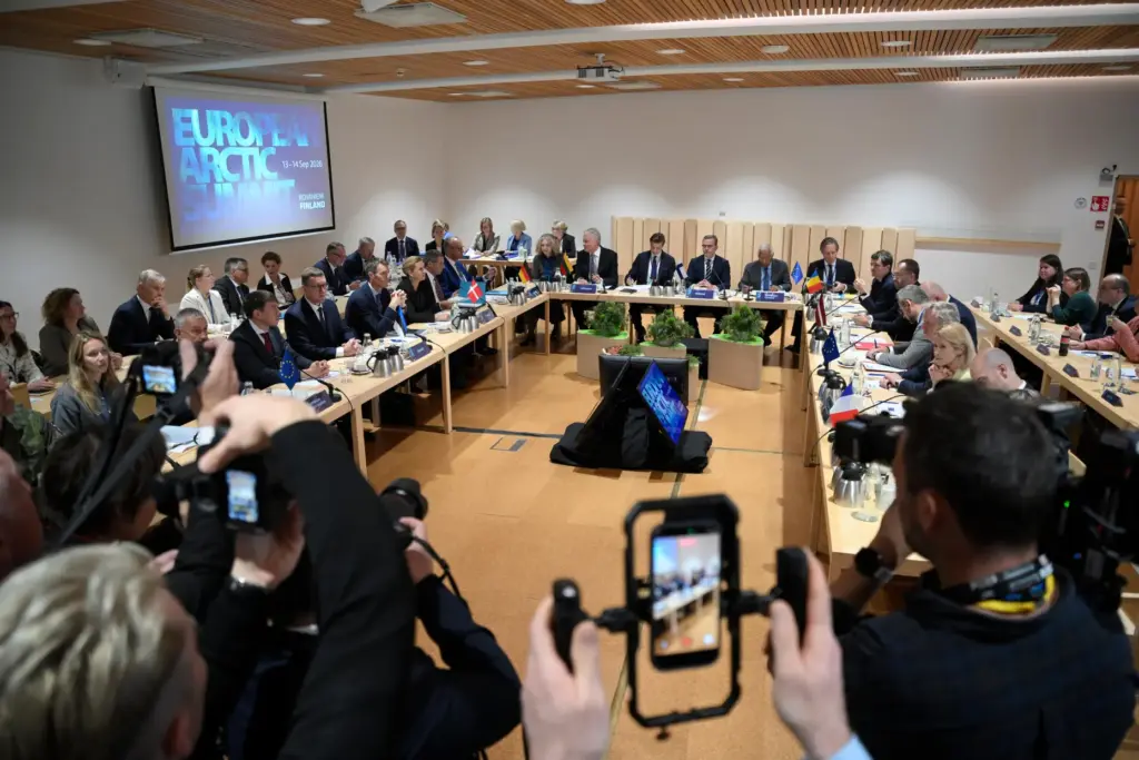 Members at the First Working Session of The European Arctic...