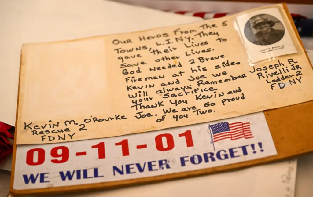 An artifact that was part of an impromptu memorial after...