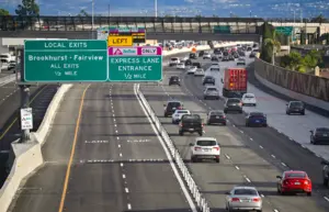 What happens if you end up on the 405 Express Lanes by mistake?