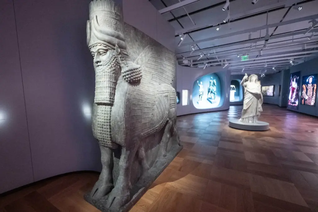 A Winged bull at the Lucas Museum on Wednesday, September...