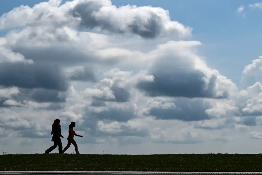 Visitors to the Flight 93 National Memorial walk on the...