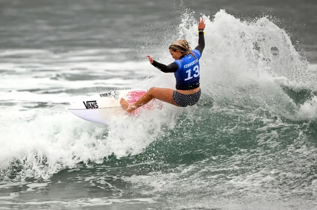 Bella Kenworthy competes in round 2 of the Trestles Pro...