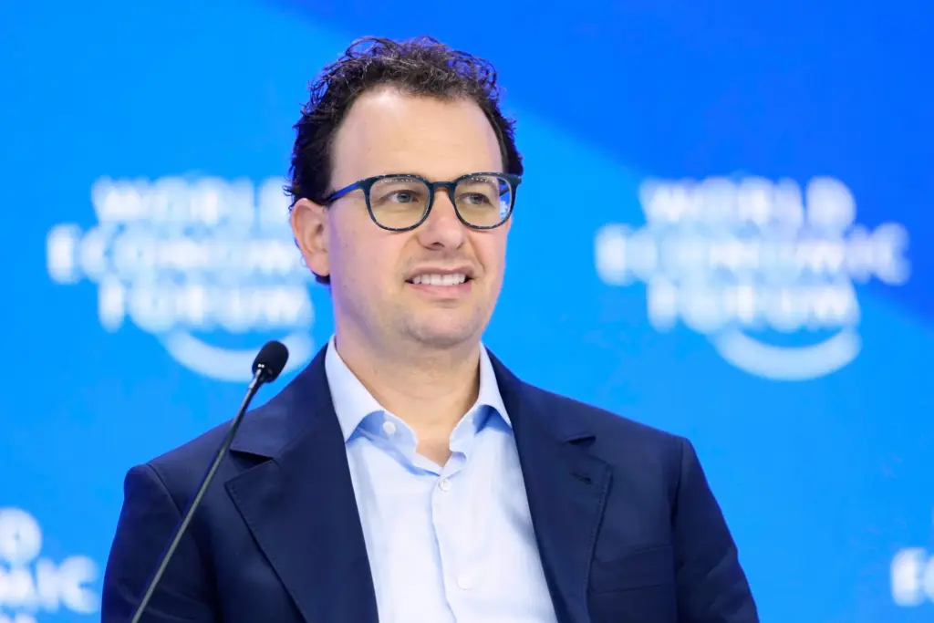 Dario Amodei, CEO and co-founder of Anthropic, attends the annual meeting of the World Economic Forum.