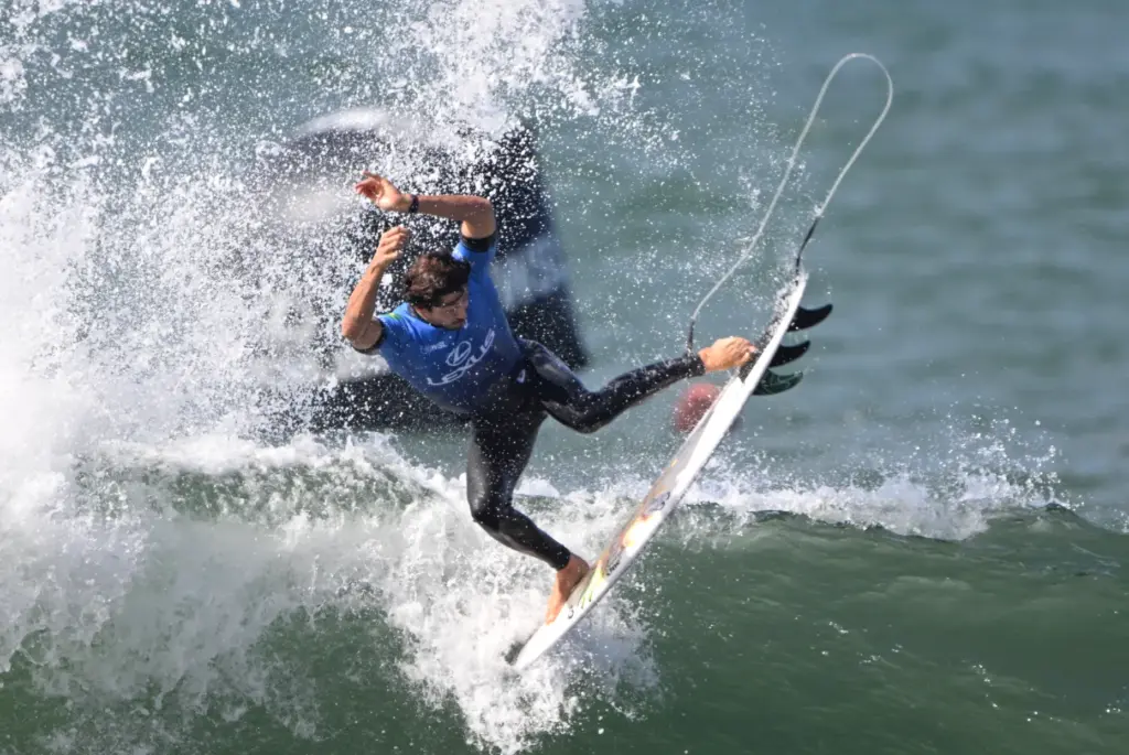 Yago Dora competes in Round 3 of the Trestles Pro...