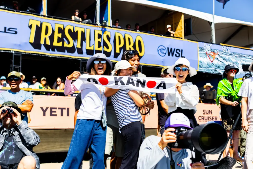 Fans at the Lexus Trestles Pro on September 18, 2026...