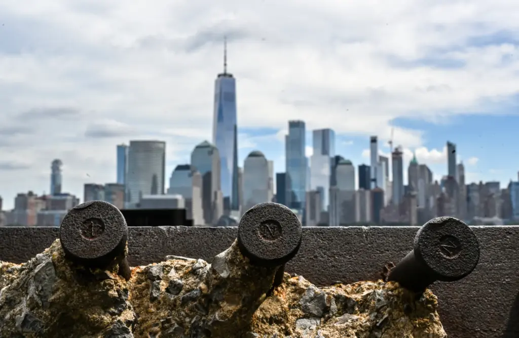 The Jersey City 9/11 Memorial in Jersey City, NJ, on...