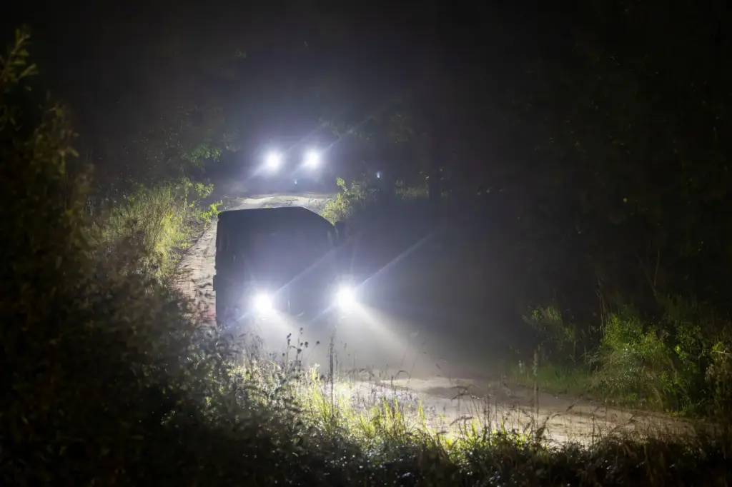 Lithuanian soldiers are securing the area where Italian fighter jets shot down a drone.