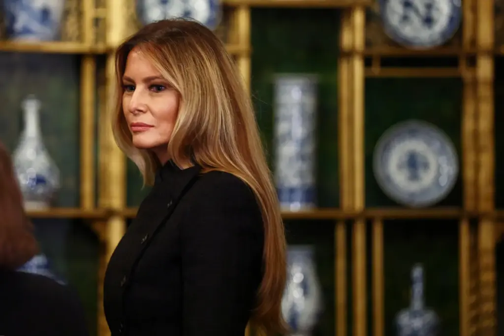 First lady Melania Trump visits the Smithsonian’s National Museum Of...