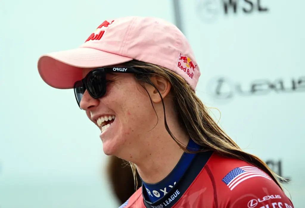 Caroline Marks after competing in round 2 of the Trestles...