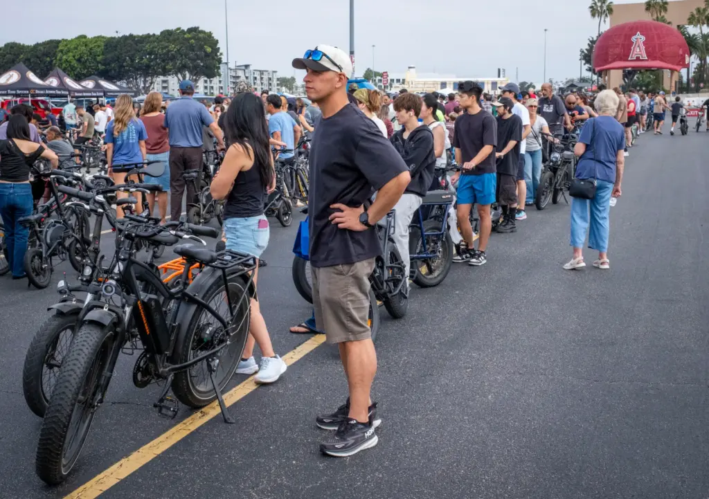 There were lots of bike owners hoping to take advantage...