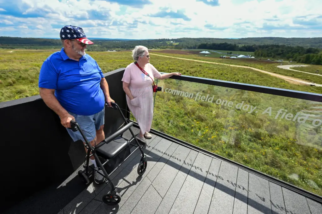 Rick Fitzpatrick, left, and his wife, Patti Fitzpatrick, at the...