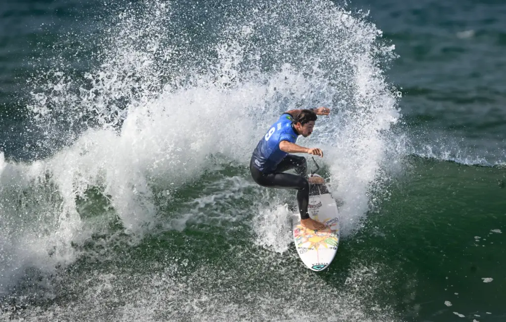 Yago Dora competes in Round 3 of the Trestles Pro...