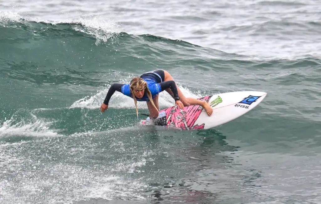 Eden Walla competes in round 2 of the Trestles Pro...