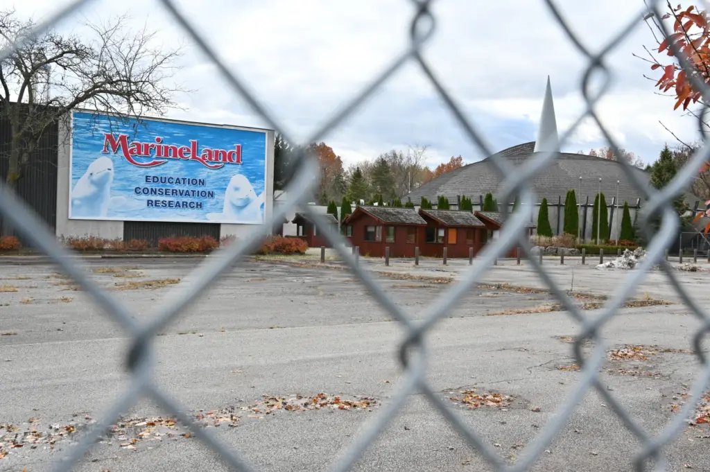 The closed Arctic Cove exhibit at Marineland, in Niagara Falls,...