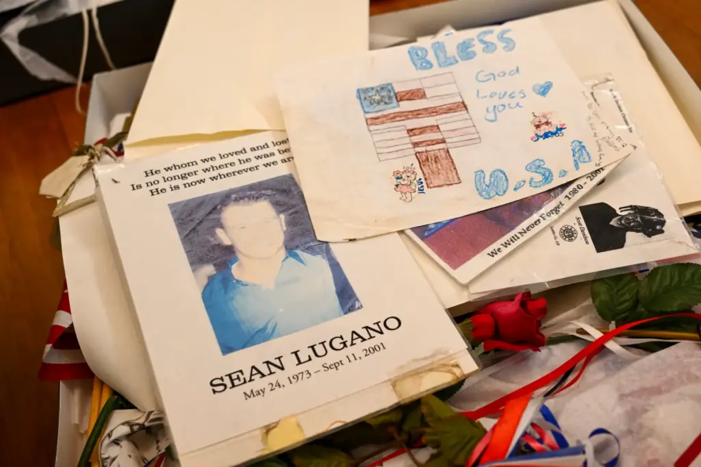 Artifacts that was part of an impromptu memorial after the...