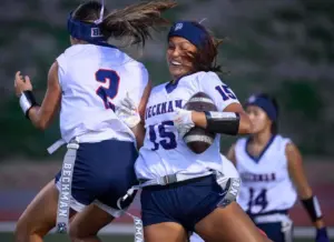 Beckman girls flag football hands Mission Viejo its first loss in thriller