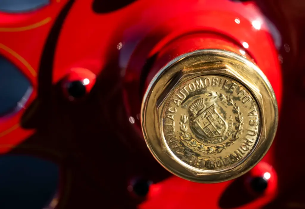A wheel cap on Greg Cosnerâs 1903 Cadillac entered the...