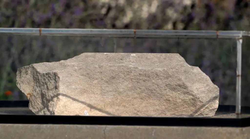 a piece of limestone from the facade of the Pentagon...