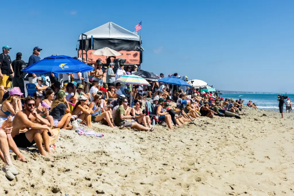 Fans at the Lexus Trestles Pro on September 18, 2026...