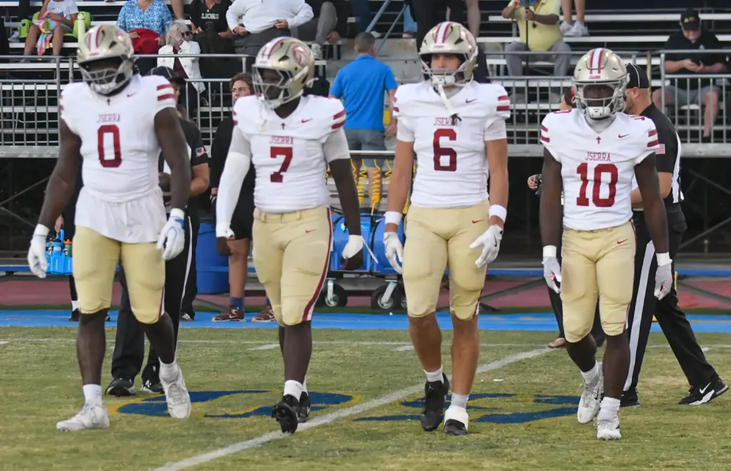Bishop Amat plays JSerra Catholic in their non-league football game...