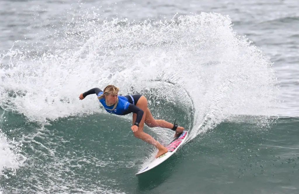 Eden Walla competes in round 2 of the Trestles Pro...