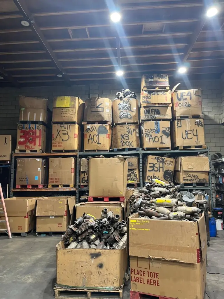 Five men were arrested and about $4.3 million worth of...