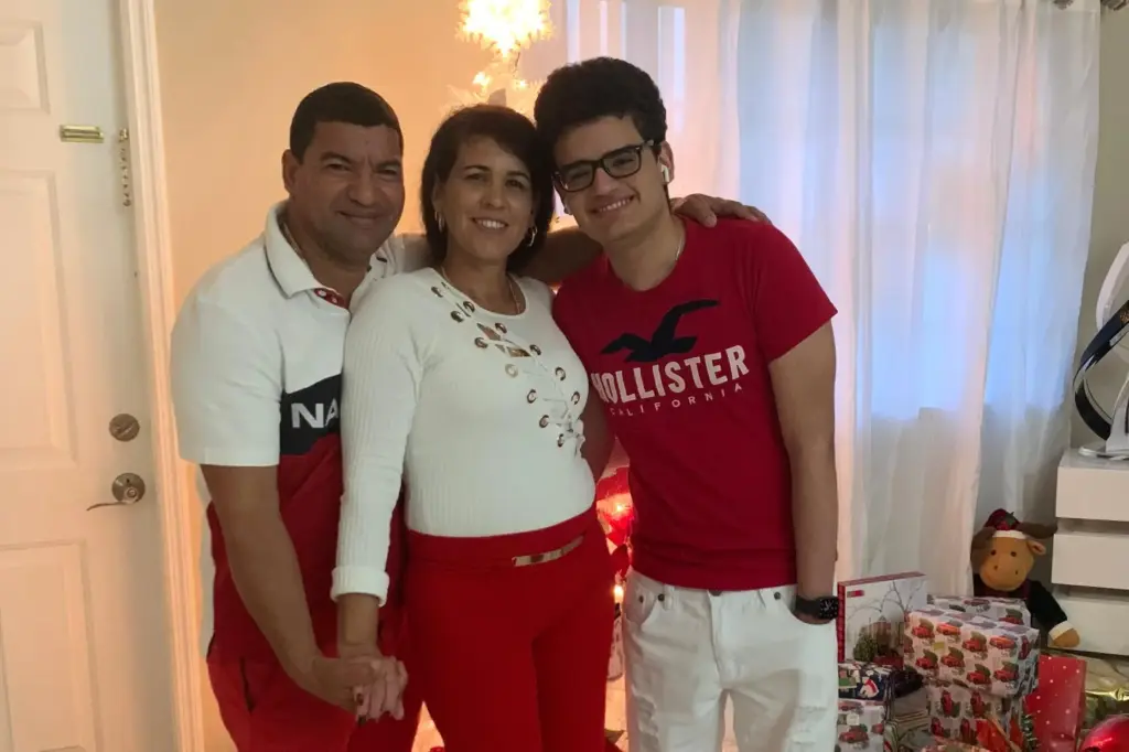 This undated photo provided by the family of Yoel Rodriguez...