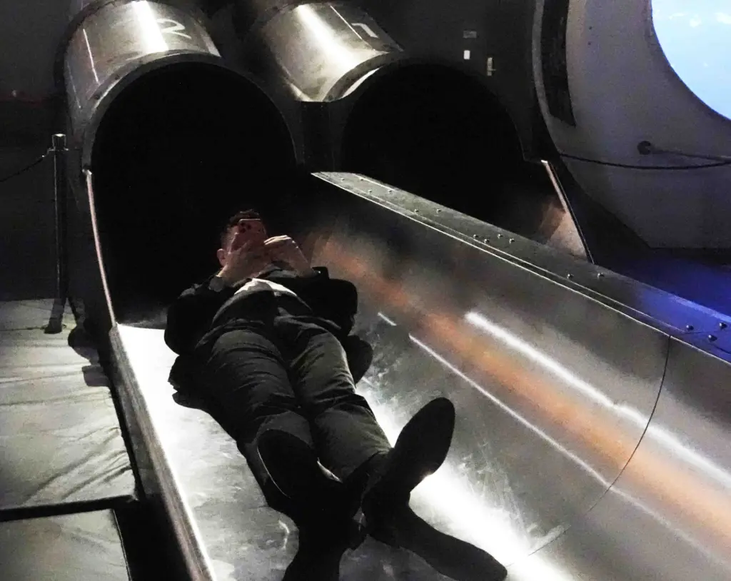 A large slide from the 2nd floor to the 1st...