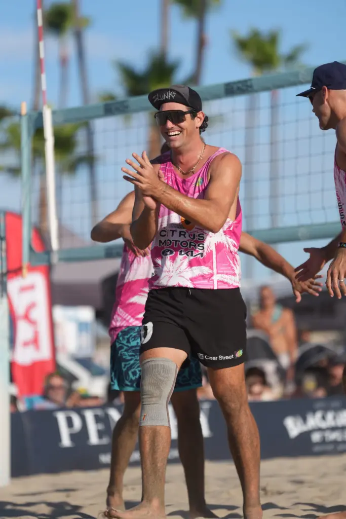 Troy Field of Team Citrus Motors celebrates a point during...