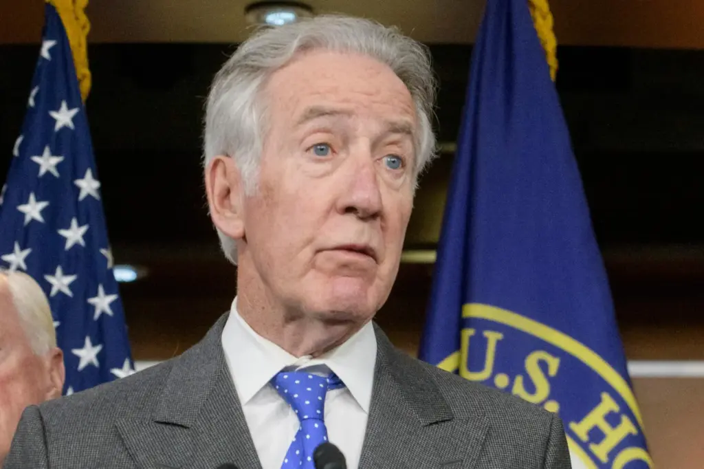 FILE – Rep. Richard Neal, D-Mass., speaks on Capitol Hill,...