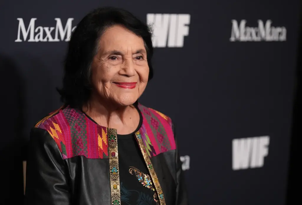 Dolores Huerta arrives at the 2025 Women in Film Honors...