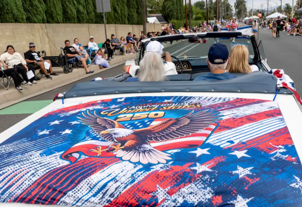 A graphic celebrating the 250th anniversary of the United States...