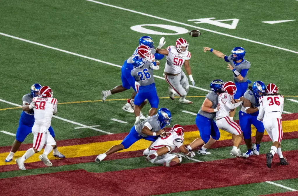 Santa Margarita quarterback Fletch Palmer (3) throws the ball during...
