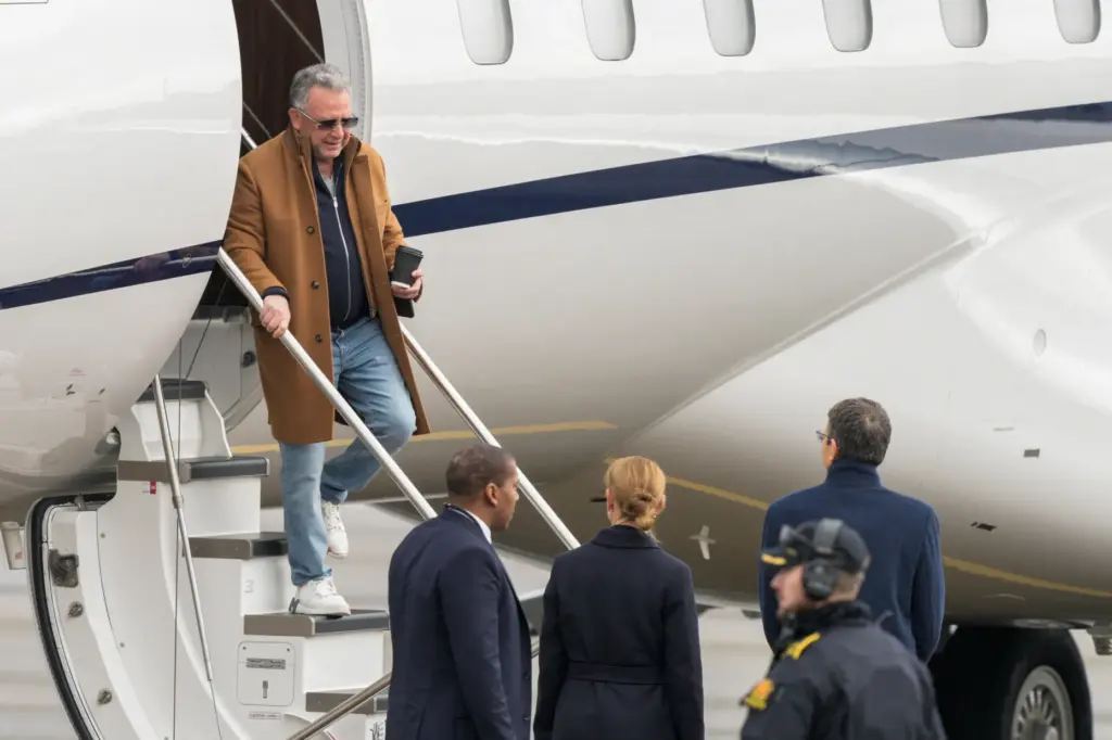 U.S. envoy Steve Witkoff lands at Oslo Airport, Norway.