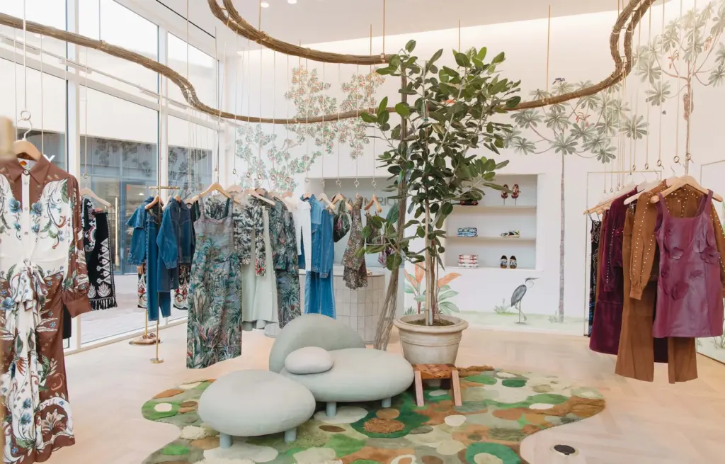 The Brazilian fashion brand Farm Rio opened on Oct. 10...