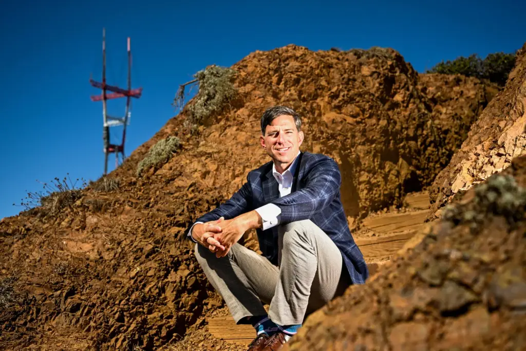 Public Media Company CEO Tim Isgitt sits for a portrait.