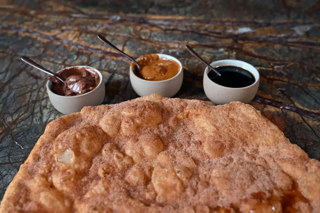 A 16-inch BuÃ±uelo, one of the new menu items for...